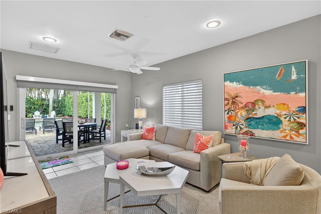 740 5th Avenue North Naples, FL 34102 - Photo 19 of 43 a living room with furniture and a large window