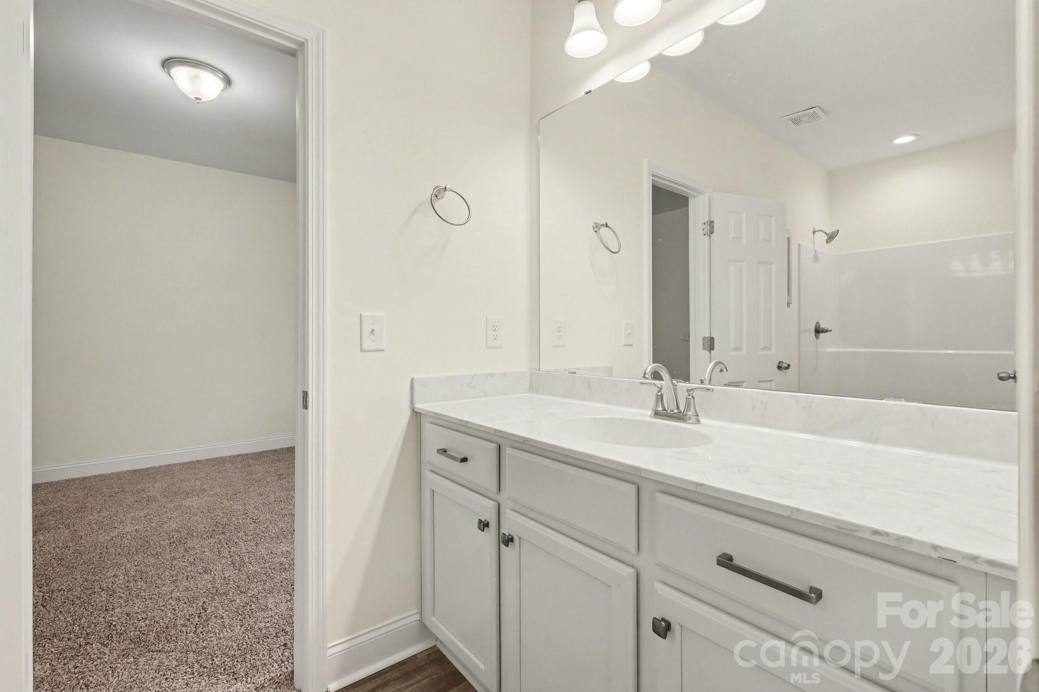 175 Cox Lake Road Stanley, NC 28164 - Photo 32 of 45 a bathroom with a sink and a mirror