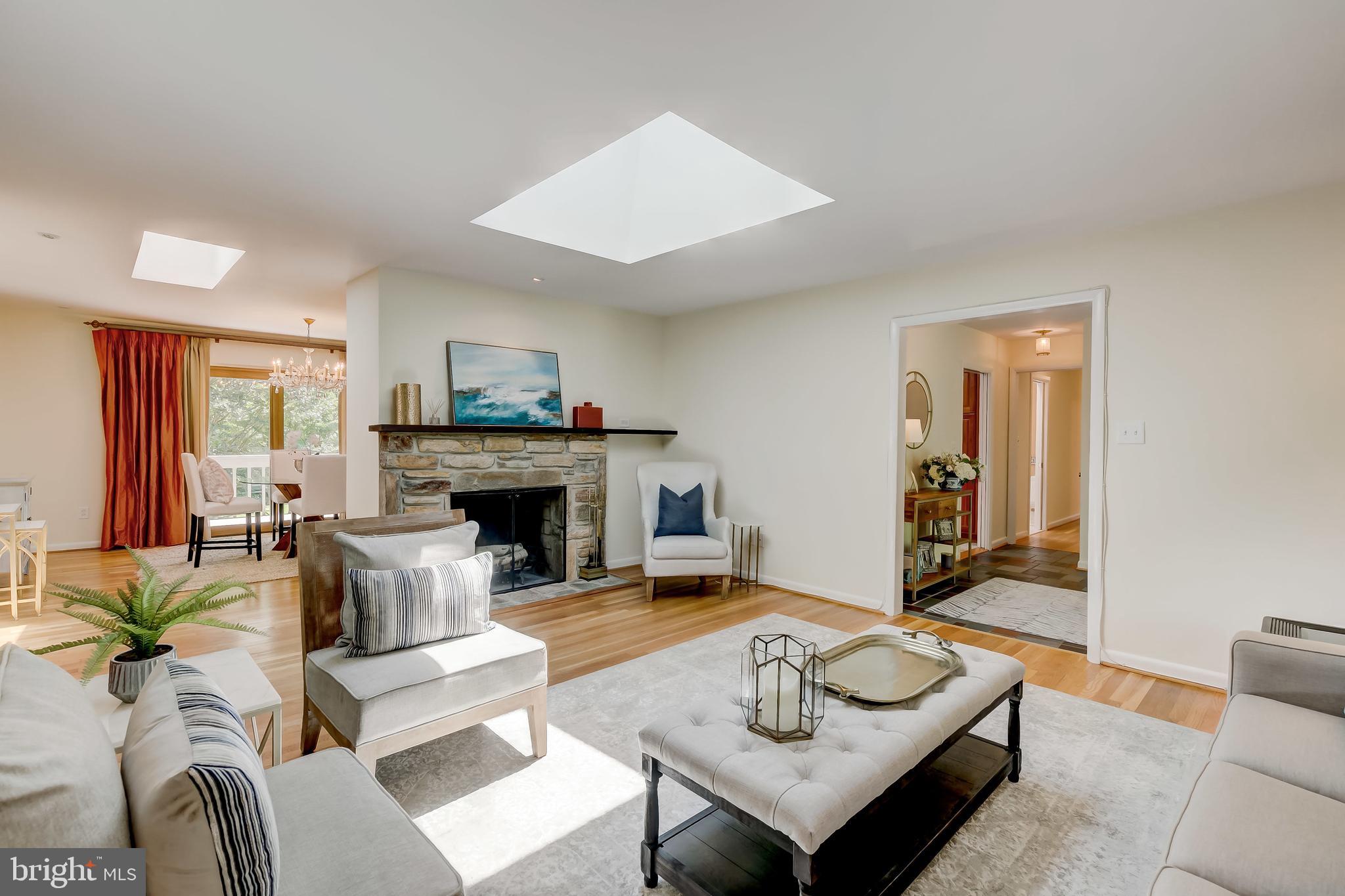 1409 Autumn Leaf Road Baltimore, MD 21286 - Photo 9 of 53 Stone Fireplace and Skylight