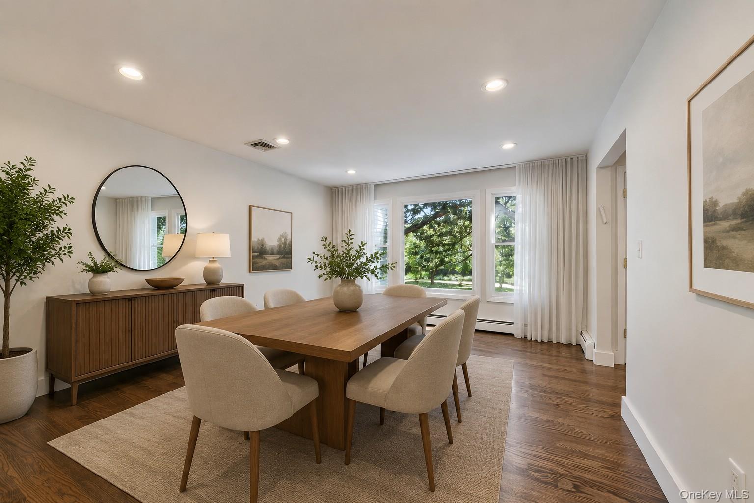 10 Demarest Road Spring Valley, NY 10977 - Photo 7 of 39 a dining room with wooden floor a glass table and chairs