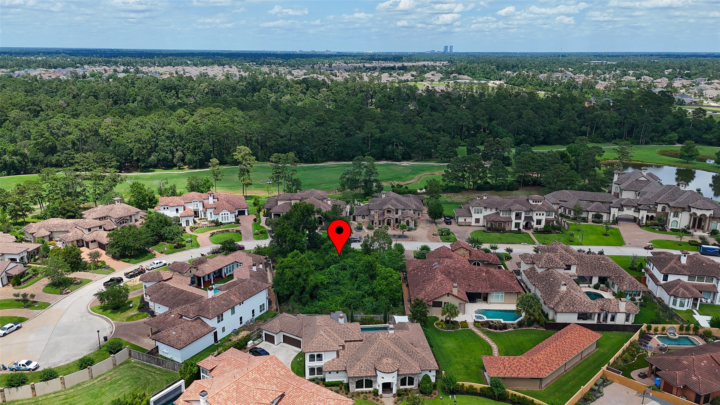 39 Post Shadow Estate Drive Spring, TX 77389 - Photo 13 of 19 an aerial view of a houses with outdoor space and street view
