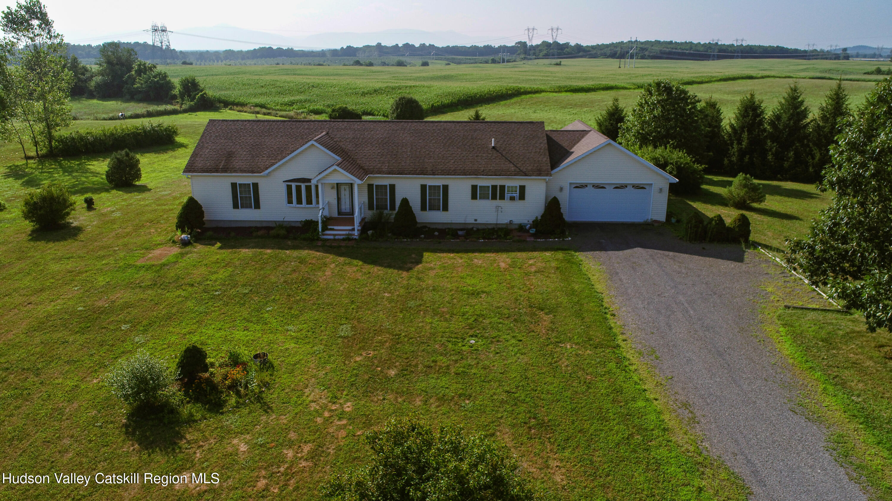 834 Co Rte 19 Elizaville, NY 12523 - Photo 28 of 32 a aerial view of a house with garden