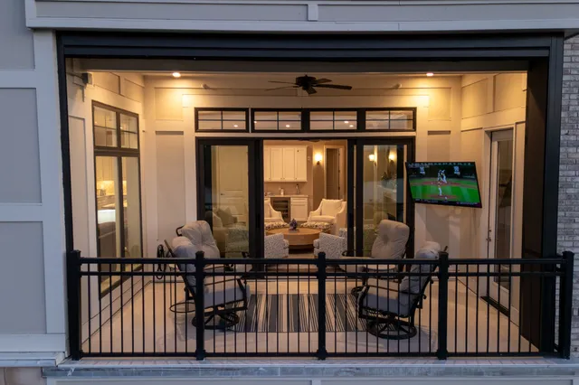 a view of a city & street