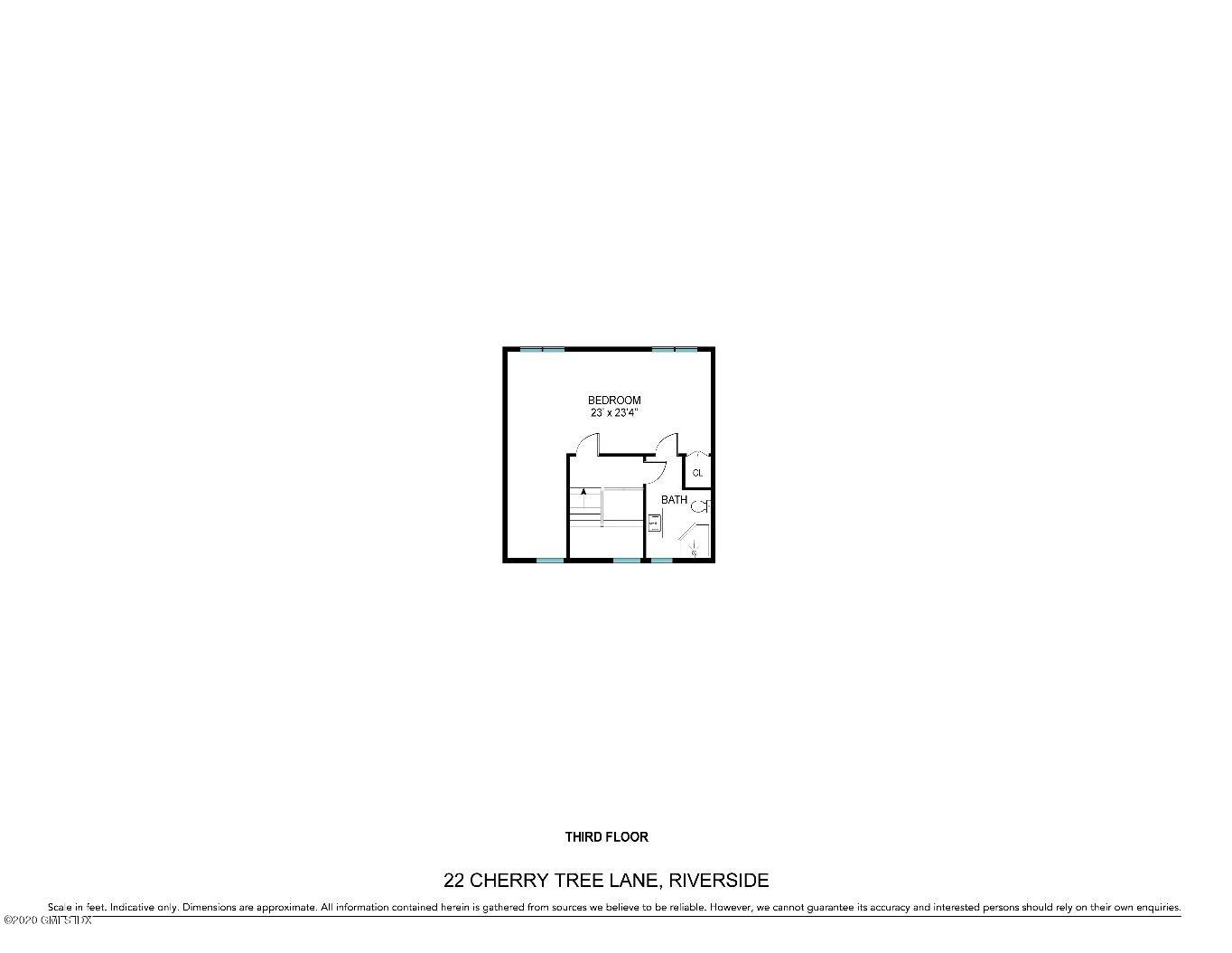22 Cherry Tree Lane Riverside, CT 06878 - Photo 50 of 50 Floorplan - 3rd Floor