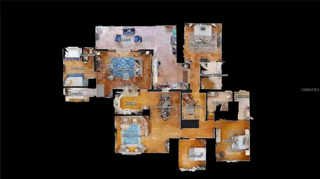 a aerial view of residential houses with outdoor space