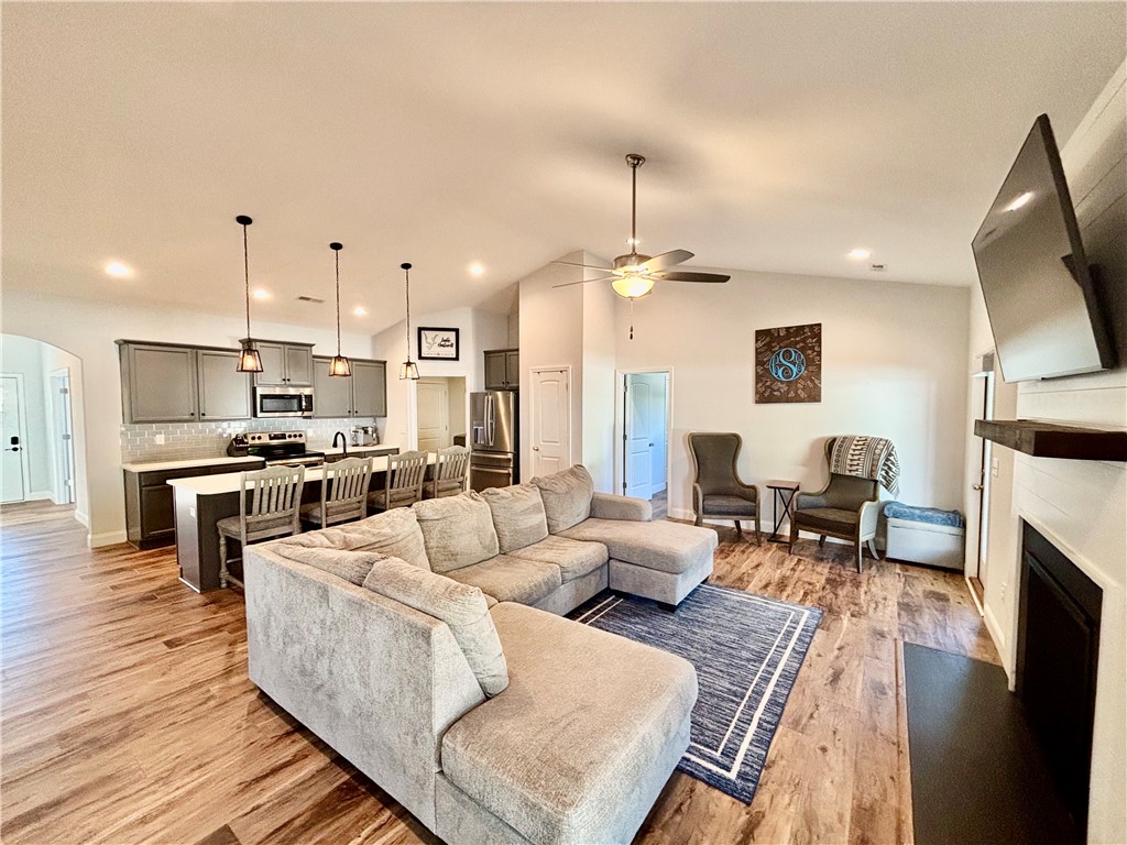 248 Inlet Pointe Drive Anderson, SC 29625 - Photo 11 of 42 This inviting space combines a cozy living area with a functional kitchen, perfect for everyday living.
