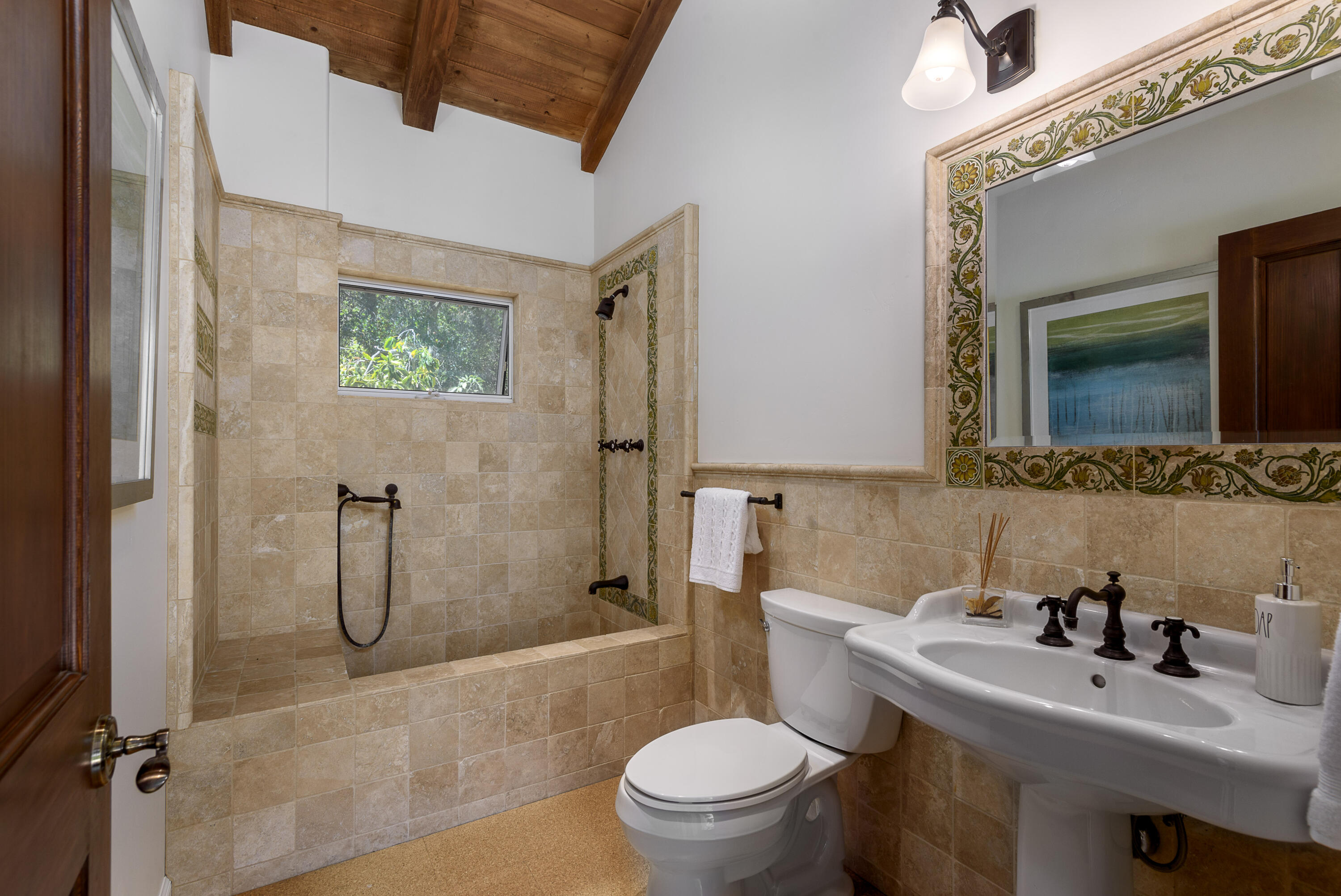 1040 Ladera Lane Montecito, CA 93108 - Photo 14 of 18 a bathroom with a sink toilet and shower