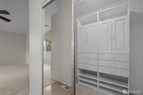 a view of walk in closet