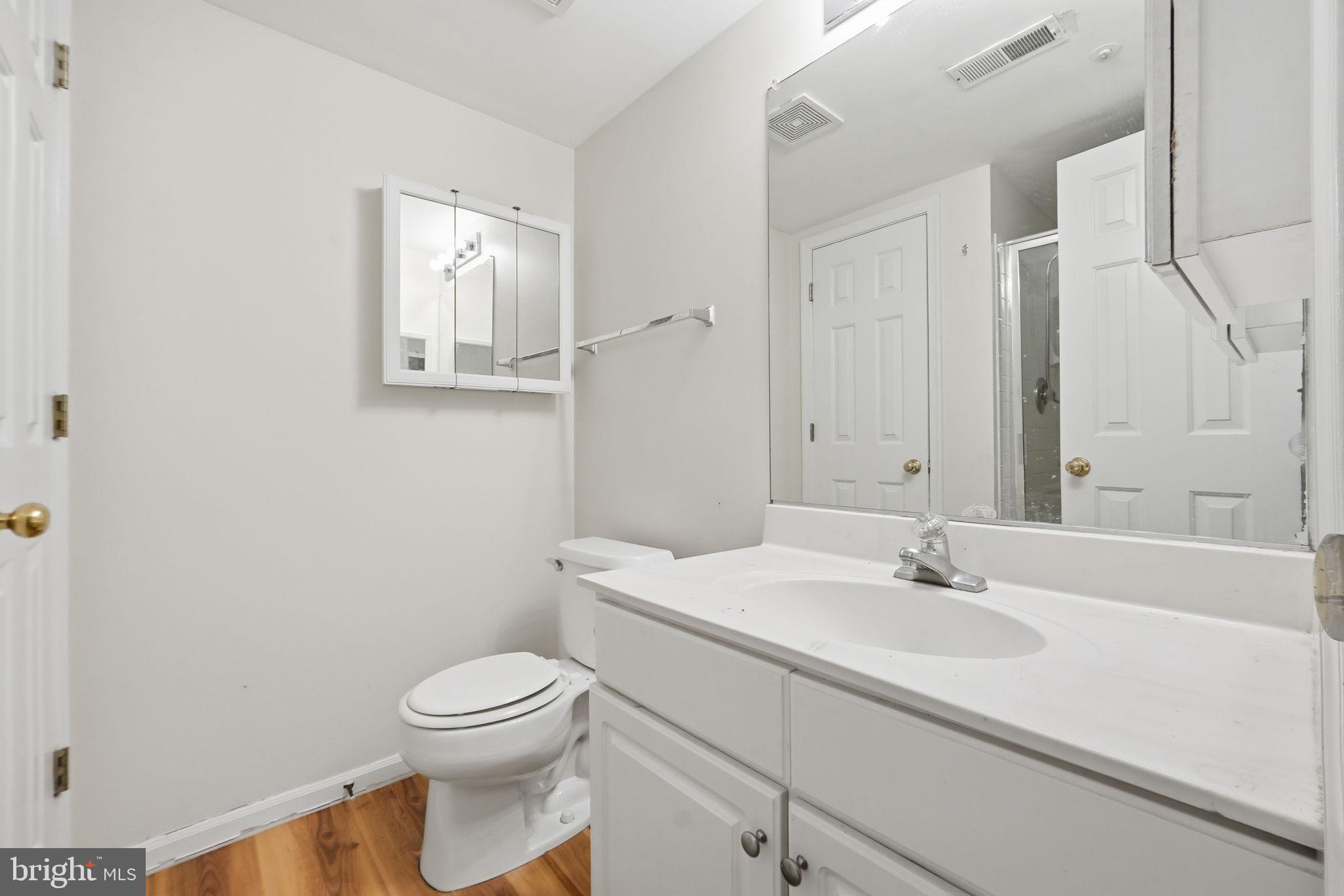 9702 Athletic Way Gaithersburg, MD 20878 - Photo 8 of 29 a bathroom with a sink a toilet and mirror