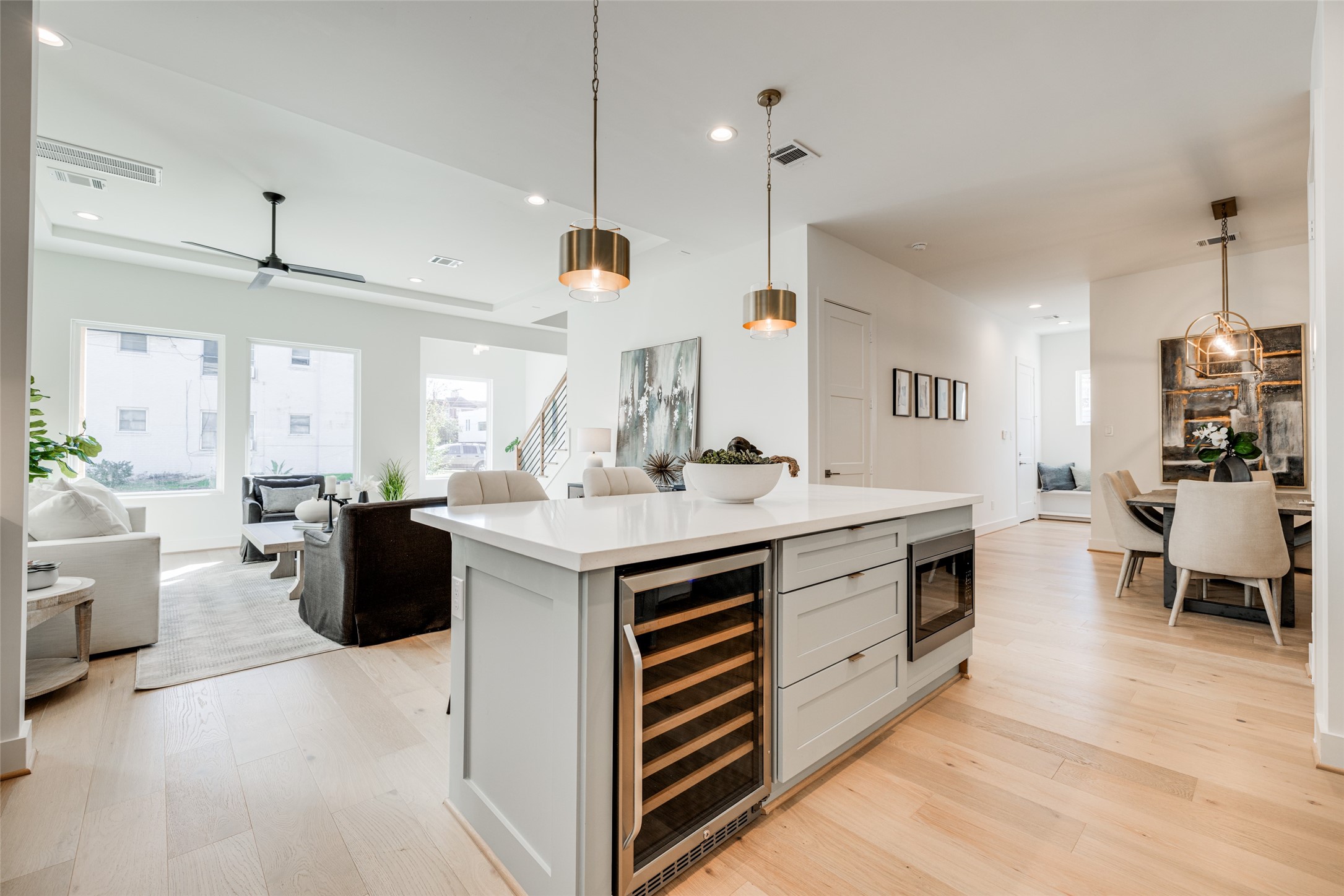 2015 Hopkins Street Houston, TX 77006 - Photo 28 of 50 a kitchen with a sink and stove