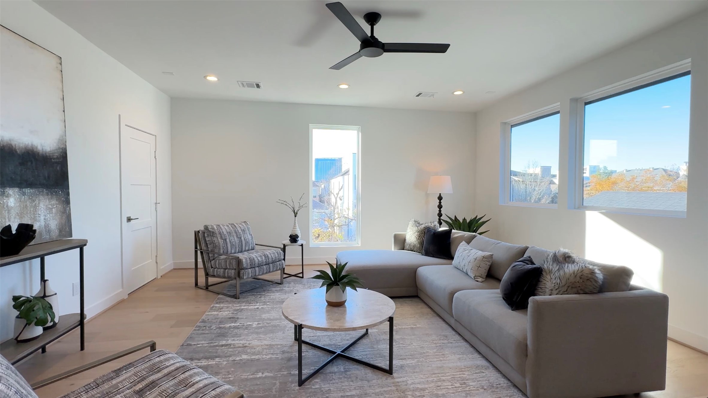 2015 Hopkins Street Houston, TX 77006 - Photo 45 of 50 a living room with furniture and a large window