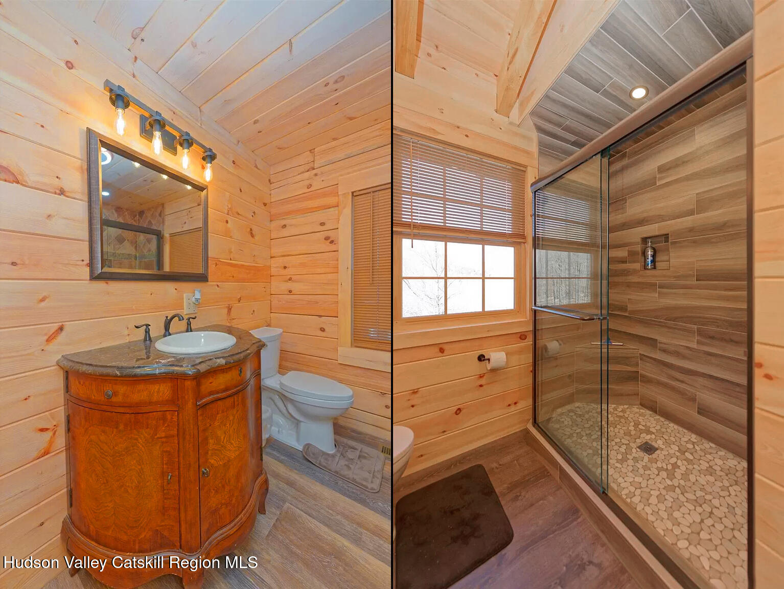 892 Durham Road Gilboa, NY 12076 - Photo 11 of 45 a bathroom with a sink toilet and shower