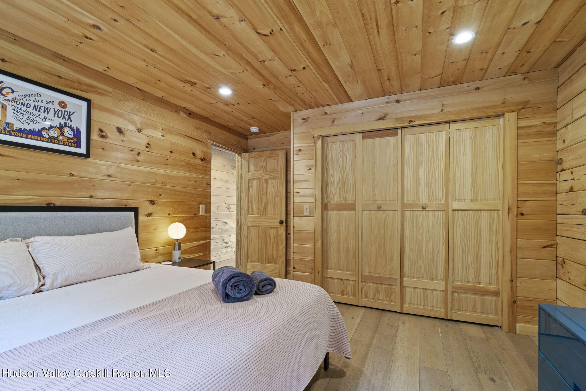 892 Durham Road Gilboa, NY 12076 - Photo 8 of 45 a bedroom with a bed and wooden floor