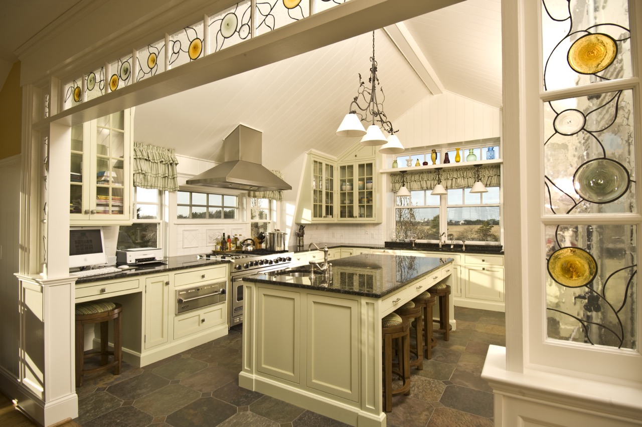 3 Katama Bay View Road Edgartown, MA 02539 - Photo 36 of 50 a kitchen with a stove a sink and a microwave