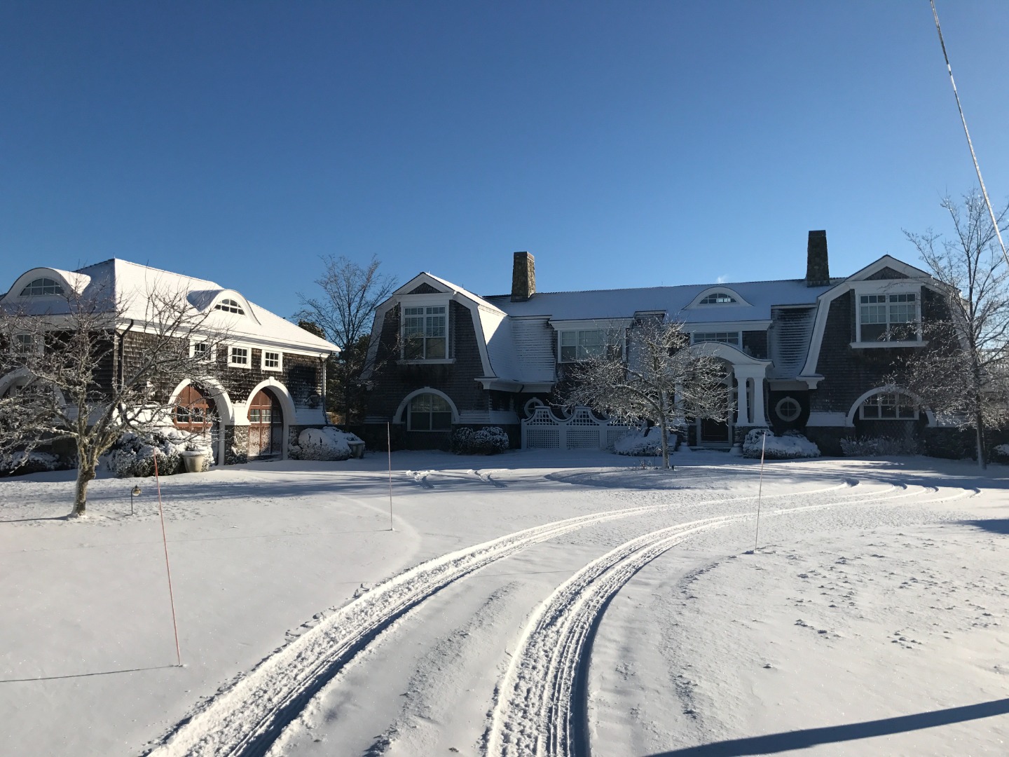 3 Katama Bay View Road Edgartown, MA 02539 - Photo 47 of 50 a view of a house with a snow
