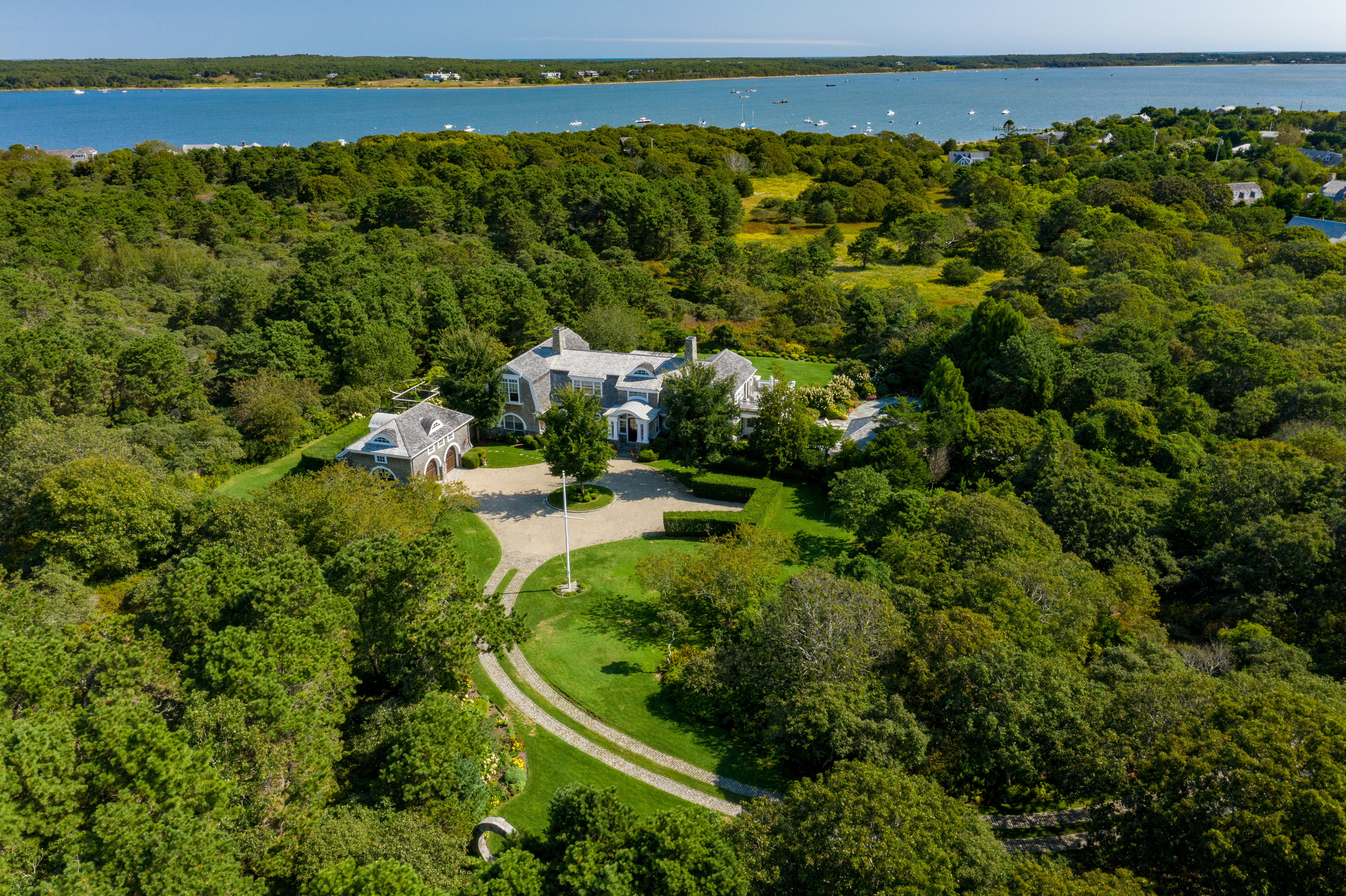 3 Katama Bay View Road Edgartown, MA 02539 - Photo 49 of 50 a view of a house with a garden