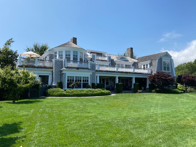 3 Katama Bay View Road Edgartown, MA 02539 - Photo 5 of 50 a front view of a house with a yard