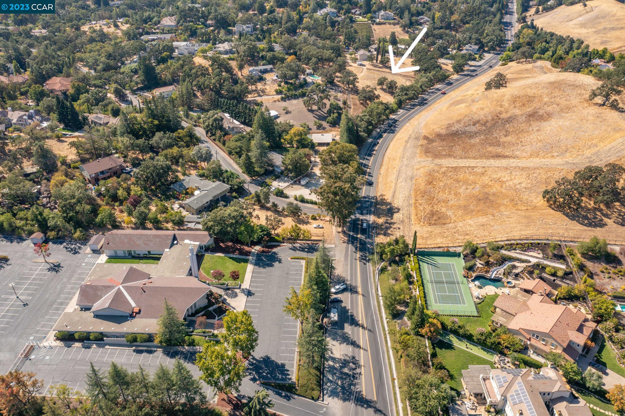2717 Stone Valley Road Alamo, CA 94507 - Photo 5 of 10 an aerial view of residential houses with outdoor space
