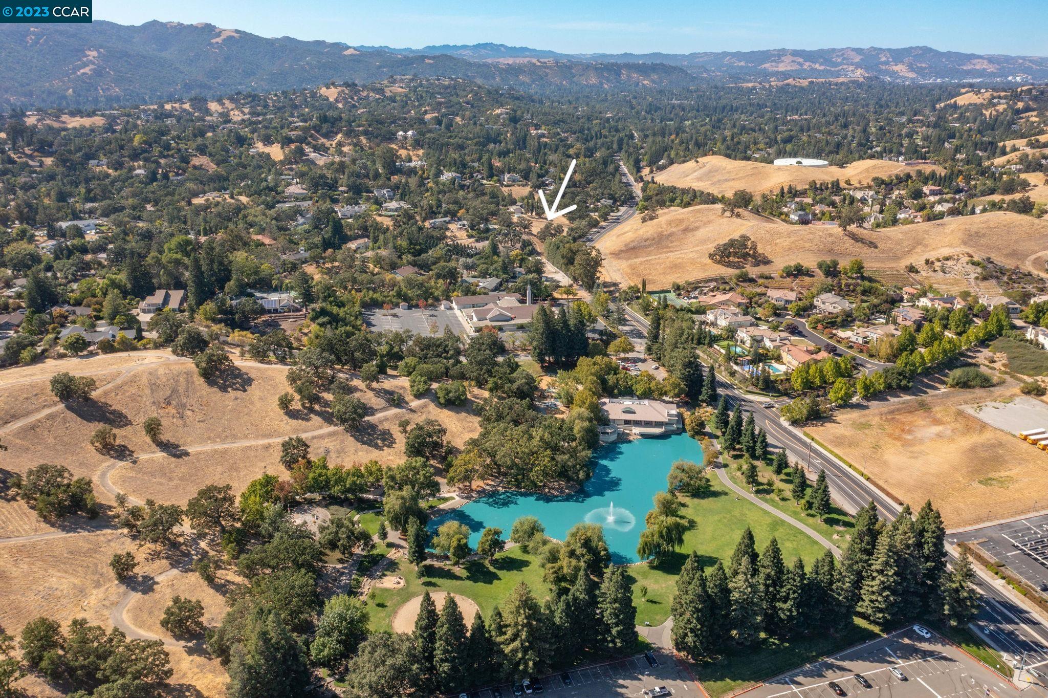 2717 Stone Valley Road Alamo, CA 94507 - Photo 7 of 10 an aerial view of residential house and lake view