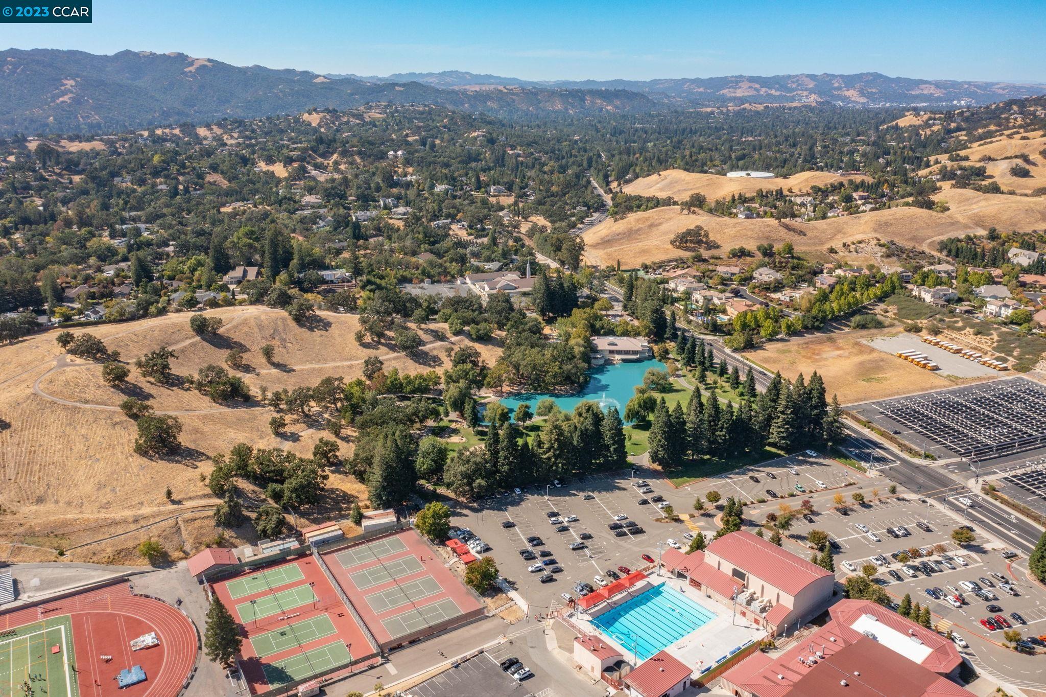 2717 Stone Valley Road Alamo, CA 94507 - Photo 9 of 10 an aerial view of residential house with outdoor space