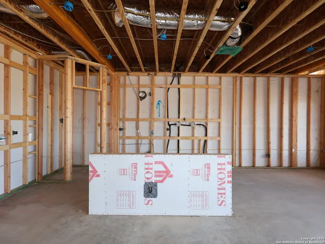 a utility room with lots of green space