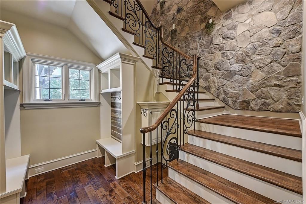 16505 Jetton Road Cornelius, NC 28031 - Photo 31 of 48 a view of entryway with wooden floor and stairs