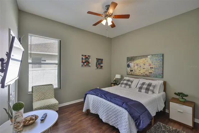 a lobby with furniture and window
