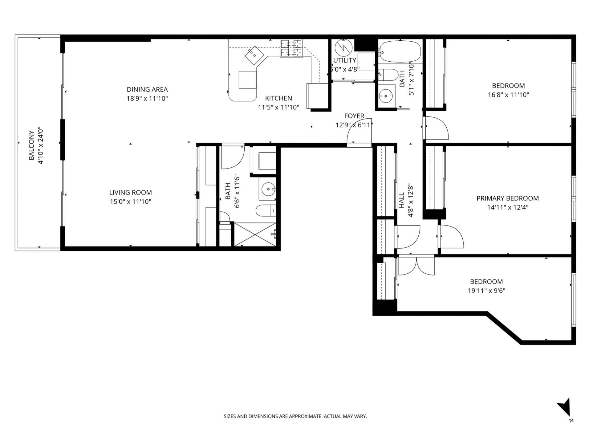95 Garden Street, Unit 3A Hoboken, NJ 07030 - Photo 22 of 22 a picture of a room with a floor to ceiling windows