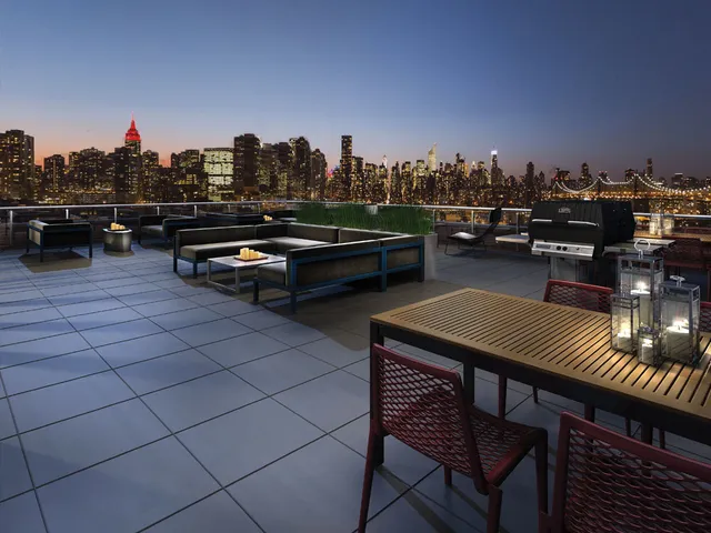 a front view of a building