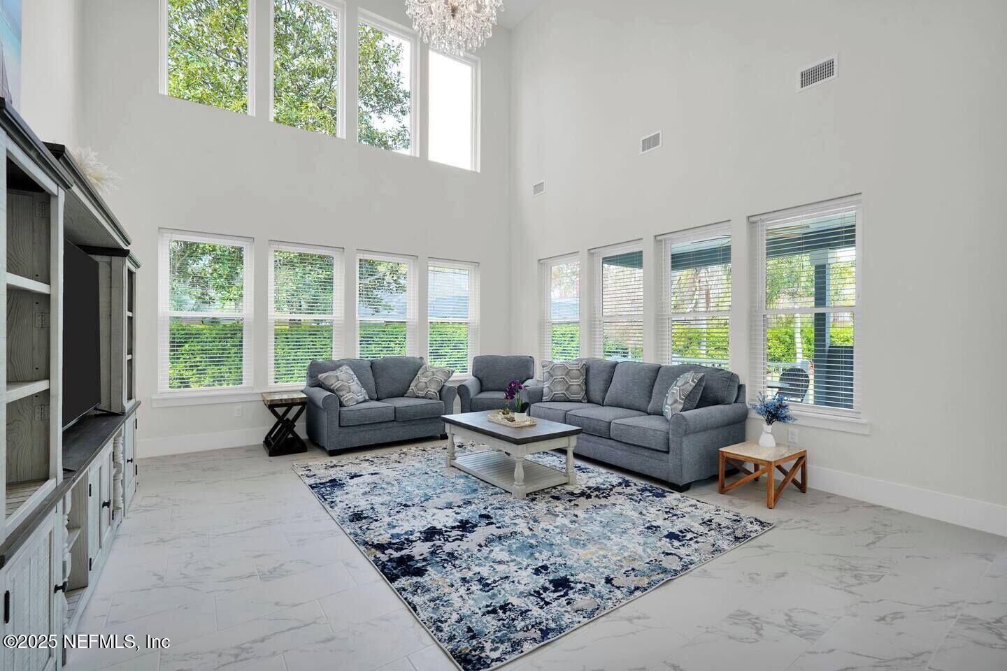 586 A1A North Ponte Vedra Beach, FL 32082 - Photo 15 of 29 a living room with furniture and a flat screen tv