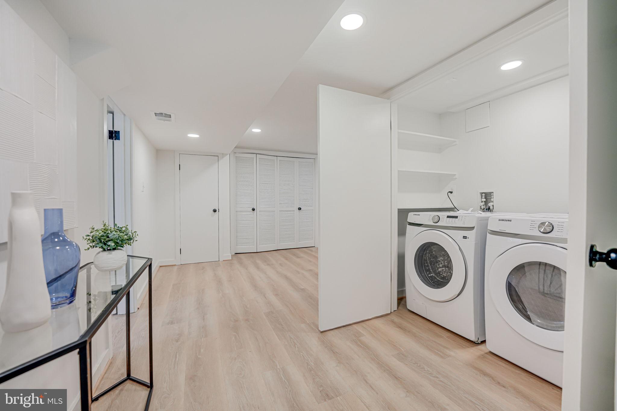 5108 Sutton Place Alexandria, VA 22304 - Photo 44 of 53 a view of a storage & utility room with wooden floor