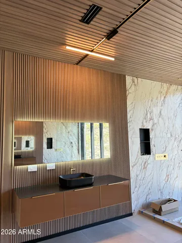 a view of an outdoor space with a balcony