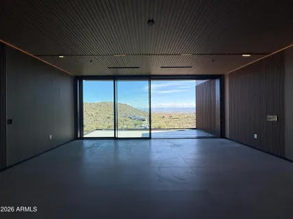 a view of a room with window