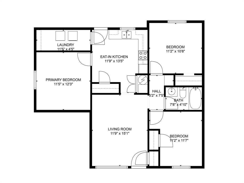 2001 South 1st Clyde, TX 79510 - Photo 2 of 10 a picture of a floor plan