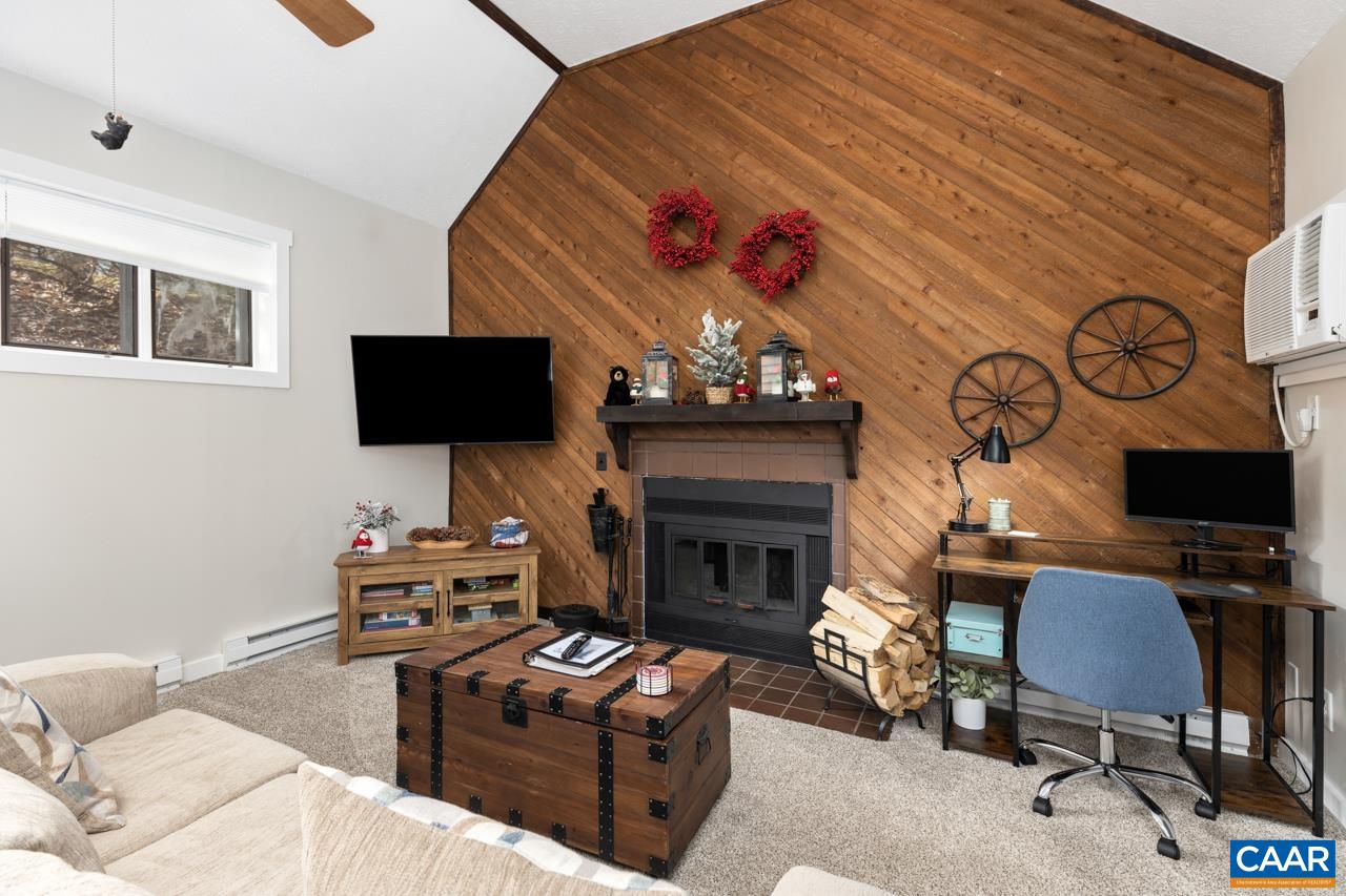 2240 Tanners Ridge Roseland, VA 22967 - Photo 14 of 30 a living room with furniture a flat screen tv and a fireplace