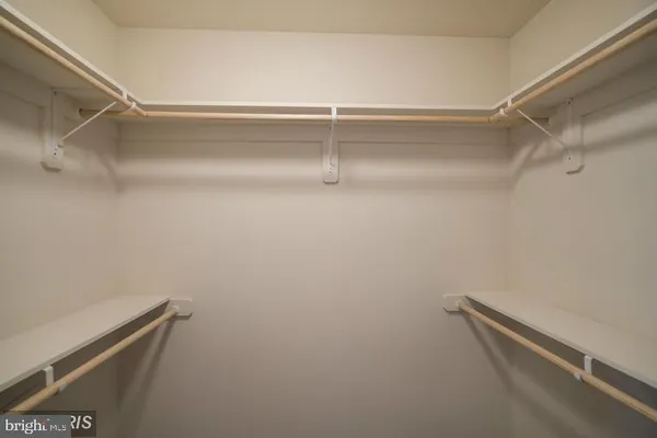 a close up view of racks on the wall