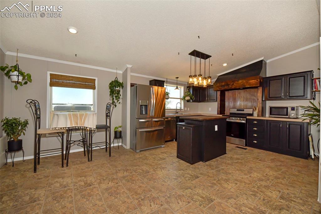 3975 Feather Ridge Drive Peyton, CO 80831 - Photo 23 of 36 a kitchen with refrigerator and window