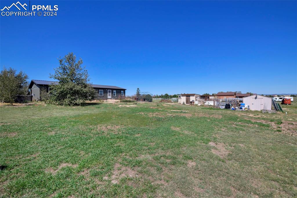 3975 Feather Ridge Drive Peyton, CO 80831 - Photo 10 of 36 a view of a field with an tree and a yard