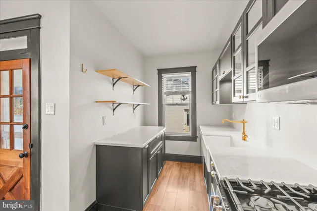 a view of a livingroom with a window