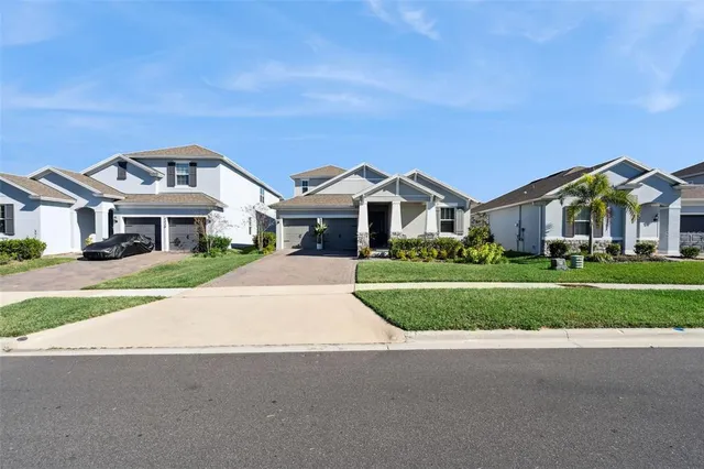 front view of house with a yard