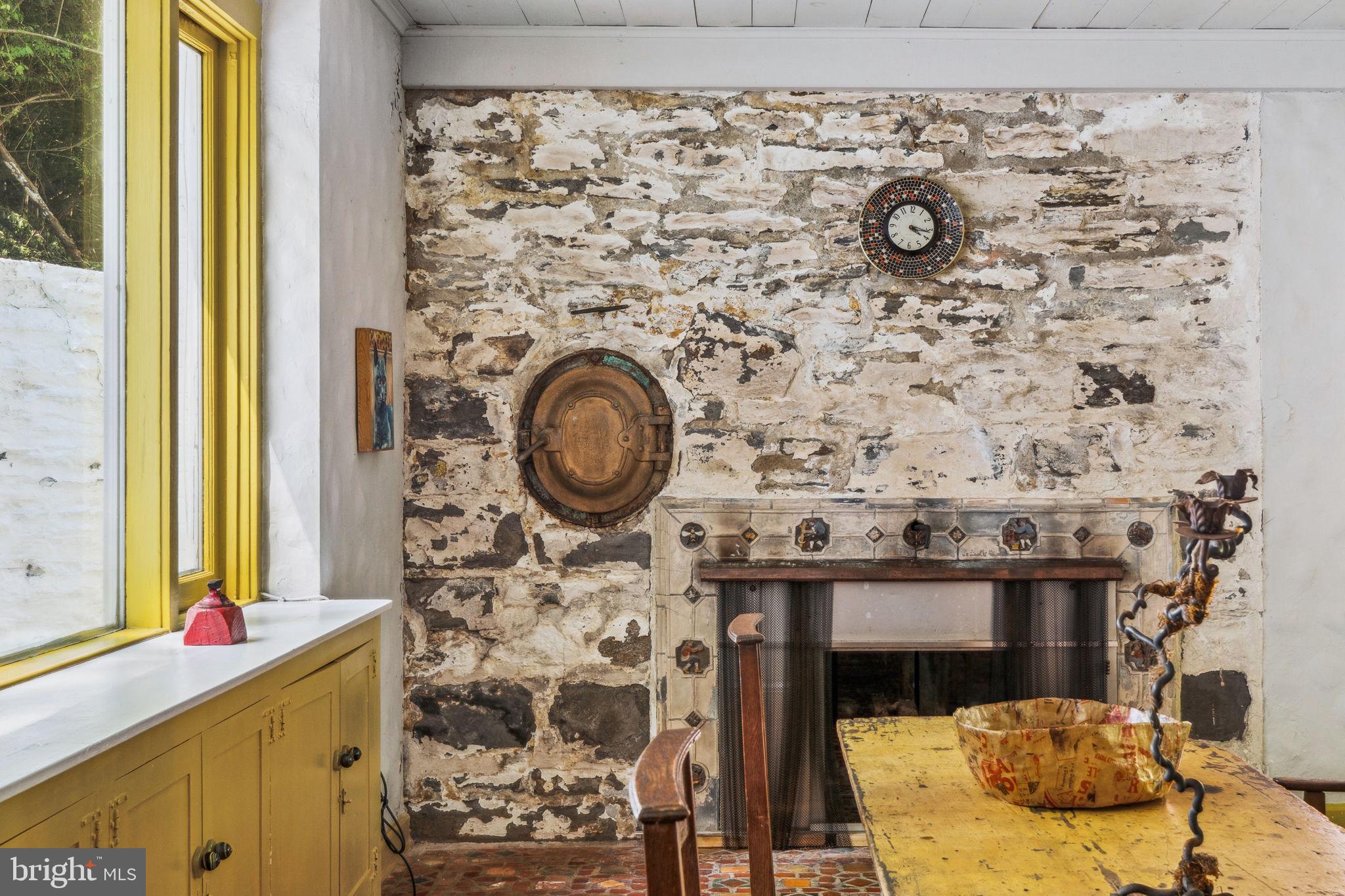 117 Arden Road Conshohocken, PA 19428 - Photo 8 of 82 Dining Room Fireplace with Mercer Tiles