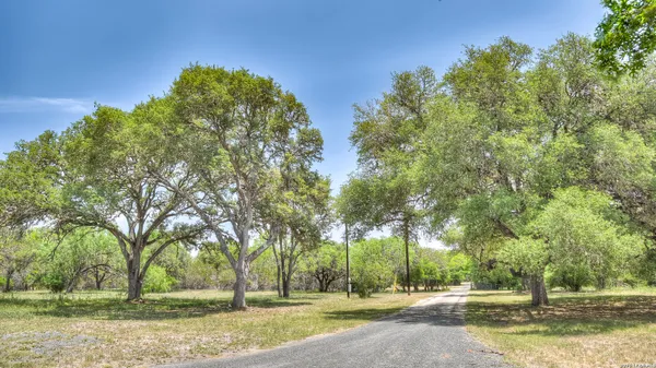 a front view of house with yard patio and green space