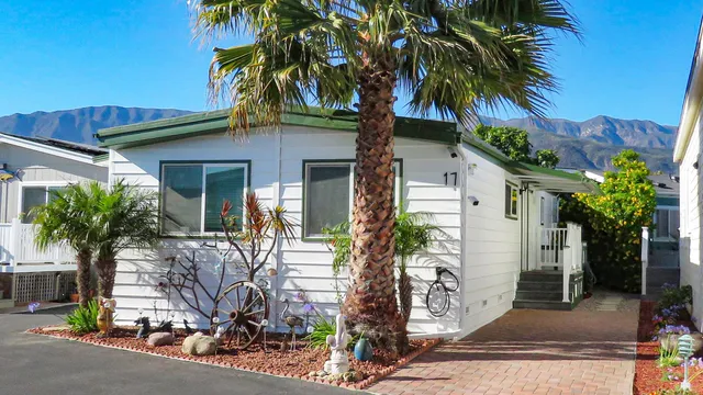 a house with trees in front of it