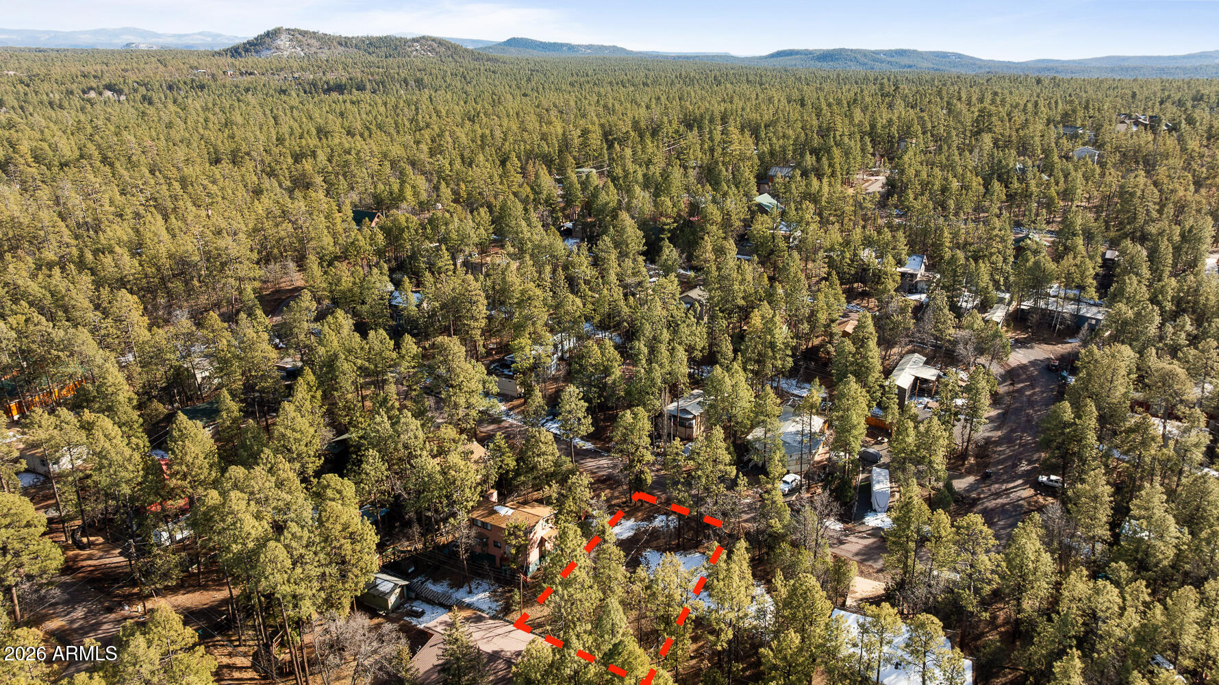 580 Walnut Creek Loop, Unit 23 Pinetop-Lakeside, AZ 85935 - Photo 17 of 24 a view of a city with mountain