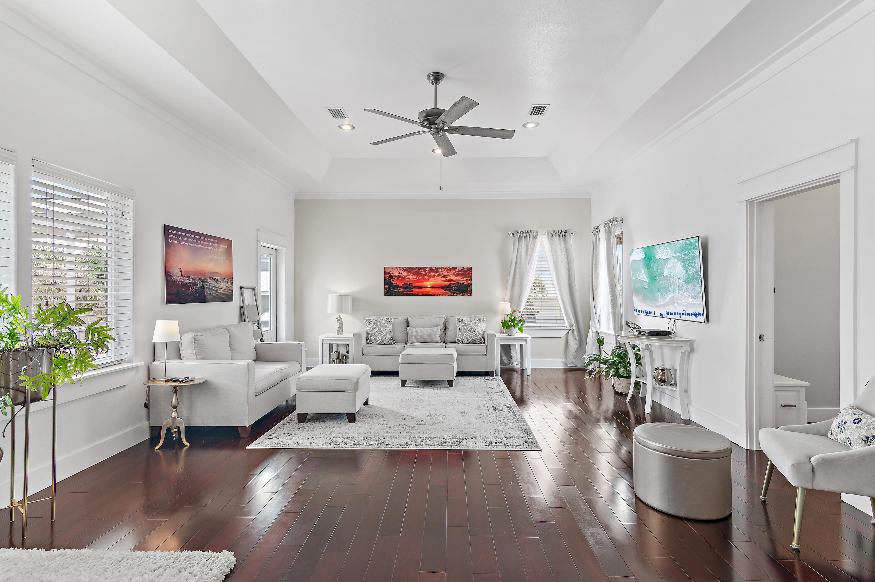 96 Hilltop Drive Santa Rosa Beach, FL 32459 - Photo 15 of 50 a living room with furniture ceiling fan and a window