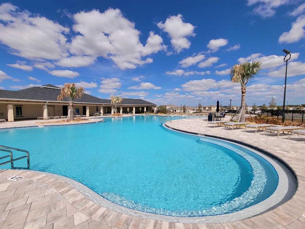 4465 Southwest 91st Ln Road Ocala, FL 34476 - Photo 34 of 42 a view of a swimming pool with a lawn chairs