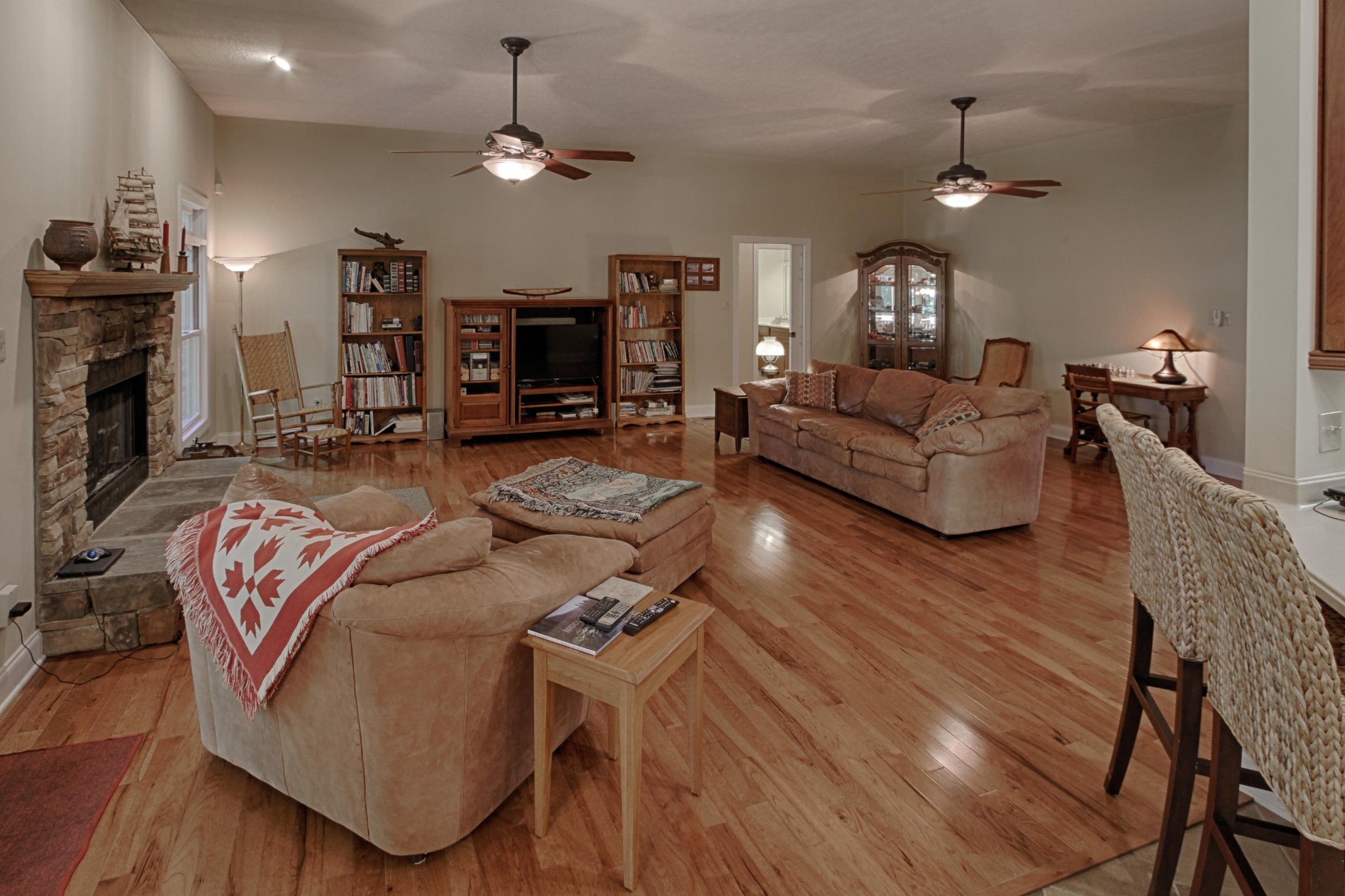 600 Baye Road Rutledge, TN 37861 - Photo 8 of 34 a living room with furniture and a fireplace