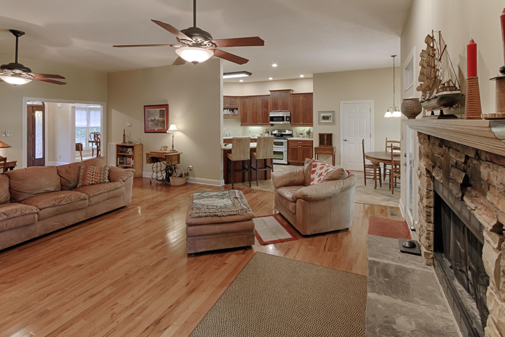 600 Baye Road Rutledge, TN 37861 - Photo 9 of 34 a living room with furniture and a fireplace