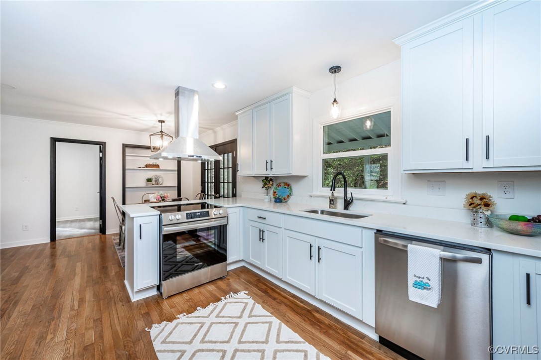 4117 Poplar Grove Road Midlothian, VA 23112 - Photo 2 of 31 a kitchen with stainless steel appliances granite countertop a stove a sink and a refrigerator