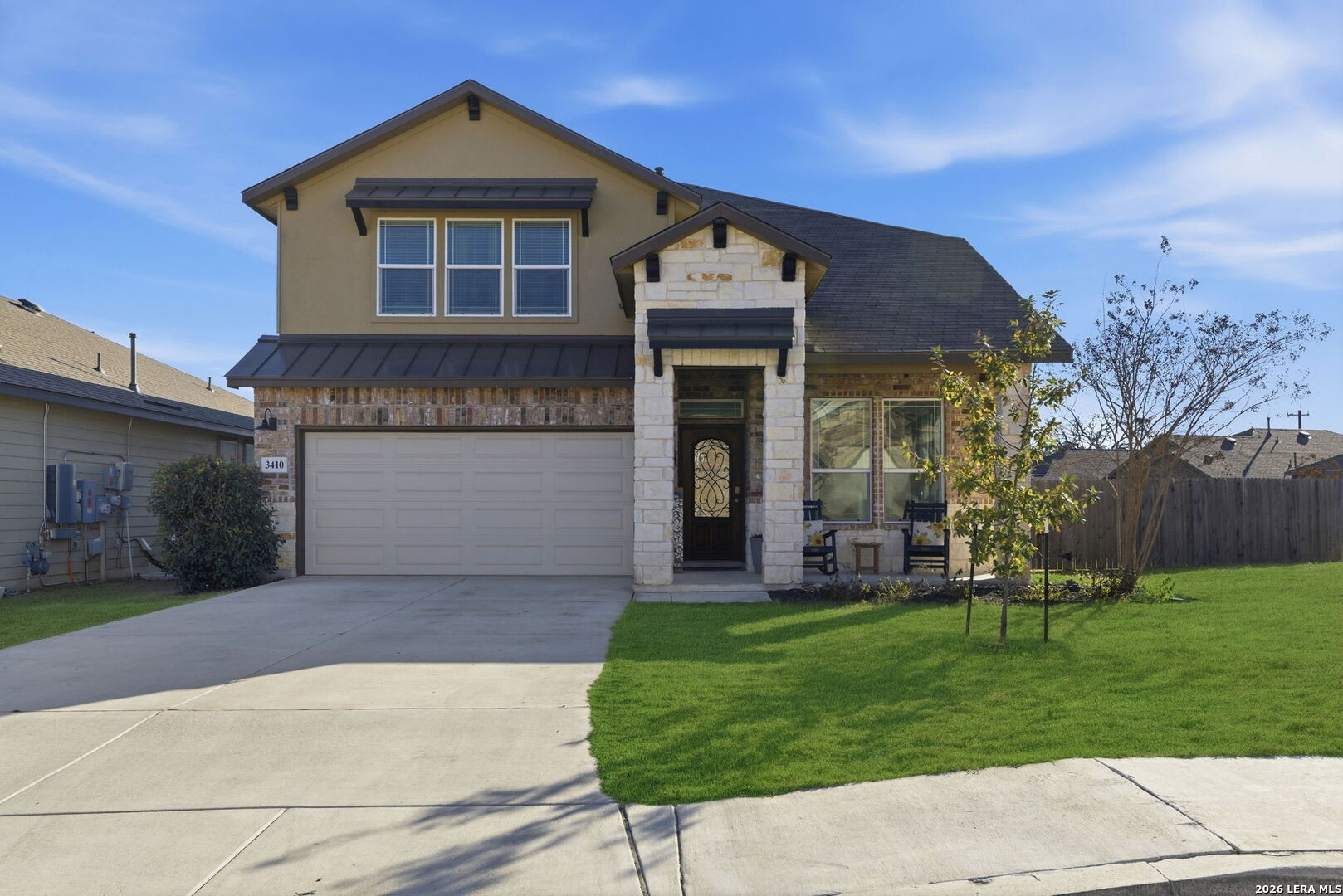 3410 Copper Acres Bulverde, TX 78163 - Photo 1 of 50 a front view of a house with a yard